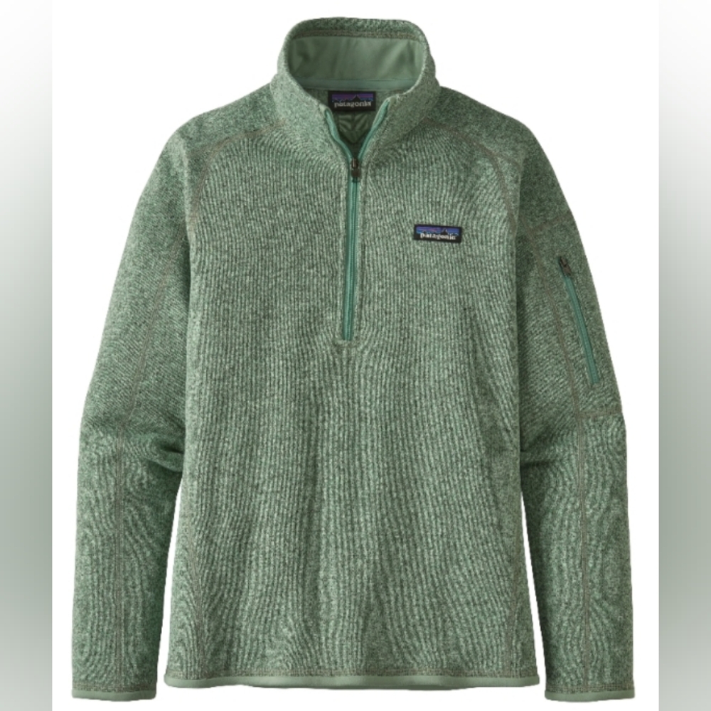 Patagonia Sage Green, Quarter Zip Better Sweater, Sz. Medium